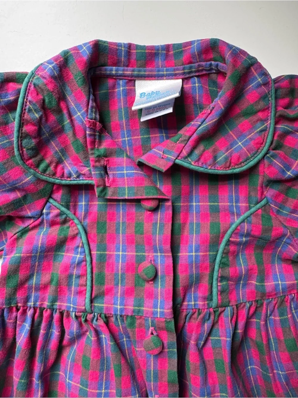 Vintage OshKosh Baby B’Gosh Bubble Romper - Plaid